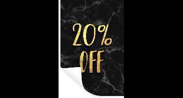 Muurstickers - Sticker Folie - Sale - Goud - Marmer - 20x30 cm - Plakfolie - Muurstickers Kinderkamer - Zelfklevend Behang - Zelfklevend behangpapier - Stickerfolie