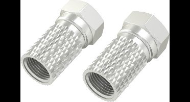 Hama F-stekker, 6,8 mm, schroefbaar, 4 stuks