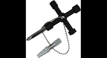 Hofftech Schakelkastsleutel - Paaltjessleutel Zwart Prof