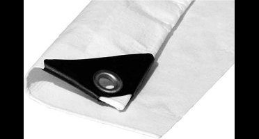 EDM Wit - Metalen ogen - 90 g/m2 - 5 x 8 m