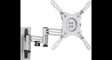 Deltaco ARM-0267 TV en Monitor Muurbeugel - Caravan/Camper - 3 Scharnieren - 13-43 inch - Max 15kg - Grijs