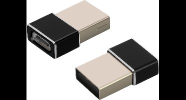 4smarts USB-A naar USB-C Converter/Adapter Zwart