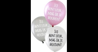 Ballon 6 x metallic 14 inch 3 ass Jij bent leuk