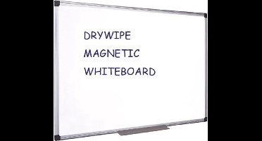 Quantore whiteboard magnetisch - 60 x90 cm - Gelakt staal - Met afleggoot