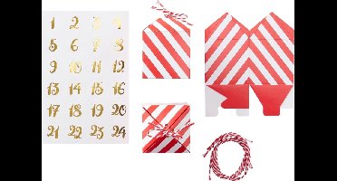 Ginger Ray - Ginger Ray - Red & Gold - DIY Adventkalender
