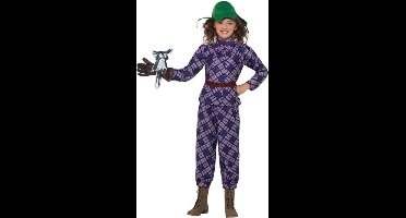 Smiffys Kinder Kostuum -Kids tm 12 jaar- David Walliams Deluxe Awful Auntie Paars
