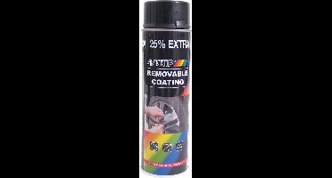 Sprayplast Motip - glanzend zwart (spuitbus á 500 ml) verwijderbare lak