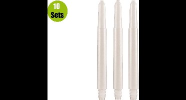 Nylon Dart Shafts - Naturel - Medium - (10 Sets)