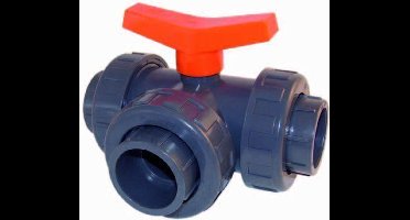 Effast Kogelkraan PVC 3-weg t-boring lijm 63mm