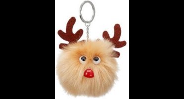 Verhaak Sleutelhanger Rendier Junior 8 Cm Polyester Bruin