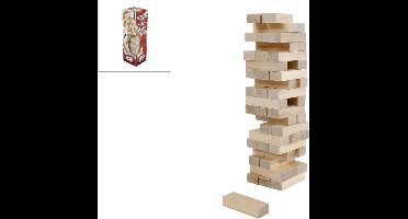 Toys Amsterdam Miniatuur behendigheidsspel - Houten stapeltoren - Vanaf 3 jaar