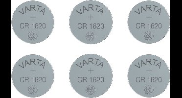 VARTA - Batterij CR 1620 - Knoopcel - Lithium - 3Volt - 6 STUK(S)