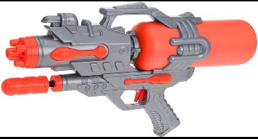 Waterpistool van 46 cm - met pomp - oranje - kinderspeelgoed - waterspeelgoed - waterpistolen