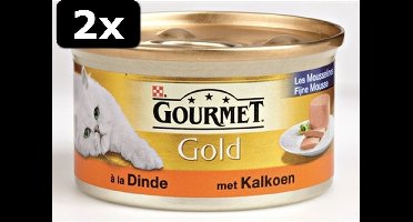 2x GOURMET GOLD MOUSSE KALK 24X85GR