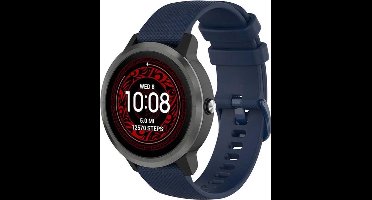 Shop4 - Geschikt voor Garmin Forerunner 245 Bandje - Siliconen Blauw