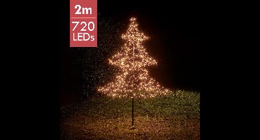 Buiten Kerstboom met 720 LED lampjes - warm wit - 200CM