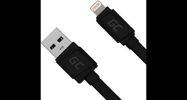 GCmatte Lightning Flat Kabel 25 cm Met fast charging Apple 2.4A