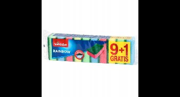 Vileda Style Serie - Regenboog Schuurspons - 10 stuks - Ergonomische Vorm