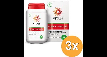 3x Vitals Ester C 1000 mg (90 tabletten)