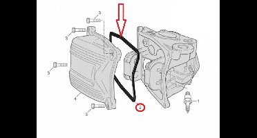 Joint de cache culbuteur origine pour Scooter Piaggio 500 X9 4T 2001 à 2003 828100 Neuf