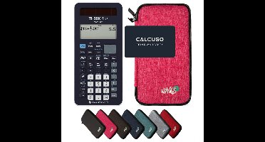 TI-30X Plus MathPrint incl. WYNGS Beschermhoes Roze - Wetenschappelijke Rekenmachine - Basis Pakket