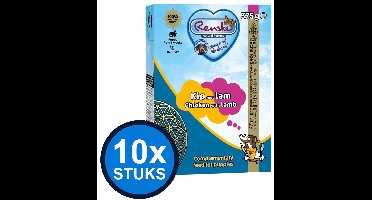 10x Renske - Vers kip met lam (puppy) - tetra 375gr - Hondenvoer Natvoer - 375 g