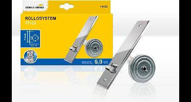 Schellenberg 11123 Inbouw riemoproller met afdekplaat in metaallook, gegalvaniseerd
