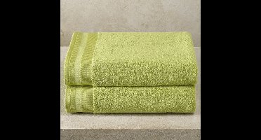 De Witte Lietaer Douchelaken Contessa Pistache - Set 2 stuks - 70 x 140 cm - Groen - Katoen