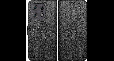 Just in Case hoesje geschikt voor Motorola Edge 50 Pro Hoesje met Pasjeshouder - Bookcase Classic - Zwart