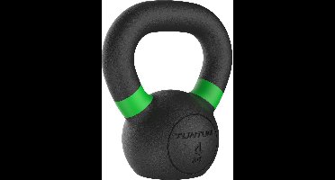 Tunturi Platinum Cast Iron Kettlebell - 4kg - Incl. gratis fitness app