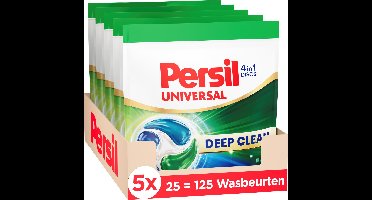 Persil Discs Universal - Wasmiddelcapsules - 4-in-1 Discs - Voor Alle Kleuren Was - Vlekverwijdering - 5 x 25 Wasbeurten