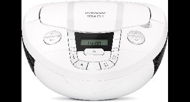 Technisat Viola CD-1 portable FM-radio met CD en bluetooth - wit
