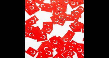 Tafelconfetti Turkse Vlag (150st)