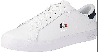 Lacoste 49SMA0080 Powercourt 125 1 SMA - Heren sneaker - 407-Wht-Nvy-Red