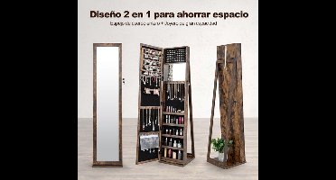Vintage Wijnkast – Wijnrek Kabinet – Barmeubel – Bruine Houten Kast – Dressoir – Uitneembaar Wijnrek – Geïntegreerde Glazenhouders – Compact Formaat 59,5x33,5x93,5 cm