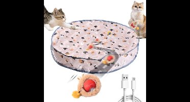 Interactief Bal-speeltje Voor Binnenkatten - Jachtspeeltje Voor Katten - Zelfrollende Kattenbal Automatisch Speeltje Met Bewegingssensor, Ontworpen Voor Verveelde Katten Om Verstoppertje Te Spelen En Achtervolgingsspelletjes Te Spelen Speeltje Voor H
