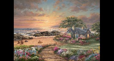 Schmidt - Legpuzzel - Seaside Cottage - Thomas Kinkade Studios - 1000 stukjes - Volwassenen - vanaf 12 jaar