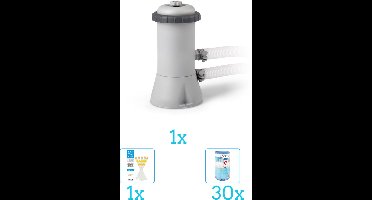 Intex 28604GS Filterpomp - 2.271 liter per uur inclusief Filter (30 stuks) - Testrips