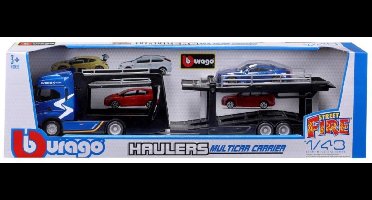Bburago Iveco S-Way 570 - Modelauto - Schaal 1:43 - Blauw/Wit/Zwart