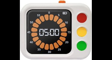 Visuele Timer Voor Kinderen - 60 Minuten Digitale Afteltimer - Oplaadbare Stille Timer - Studietool Voor Tijdmanagement In De Keuken