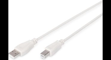 Digitus Usb 2.0 Aansluitkabel [1X Usb-A 2.0 Stekker - 1X Usb-B 2.0 Stekker] 1 M Beige