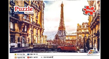 Grafix Puzzel 1000 stukjes volwassenen | Thema Parijs, Eiffeltoren | Afmeting 50 X 70 CM | Legpuzzel