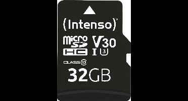 SD Micro SD Card 32GB Intenso SD-HC UHS-I Professional