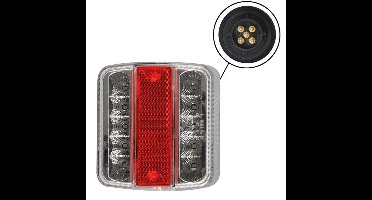 ProPlus Achterlicht aanhangwagen/caravan - 4 functies - 14-LED - 98 x 105 mm - 5-pins EC aansluiting