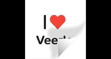 Muurstickers - Sticker Folie - I love - Veerle - Meisje - 30x30 cm - Plakfolie - Muurstickers Kinderkamer - Zelfklevend Behang - Zelfklevend behangpapier - Stickerfolie