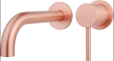 Bally Caral Twenty Eenhendel Wastafel Afbouwdeel Geborsteld Koper