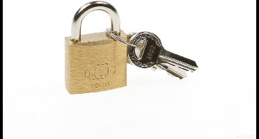 Oxloc Hangslot cilinder messing 30mm gls 3002