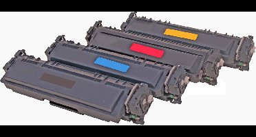 Set 4x ABC huismerk toner geschikt voor HP Laserjet Pro M377dw M452 M452dn M452dw M452nw Laserjet Pro MFP M477 M477fdn M477fdw M477fnw HP 410X 411X 412X 413X CF410X CF411X CF412X CF413X