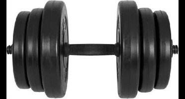 Gyronetics Dumbell - Kunststof - 20 kg - 25 mm - Eén stang