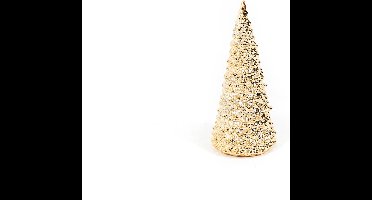 Housevitamin Gouden Kerstboom Beeld L - 8x8x20 cm-Keramiek